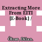 Extracting More From EITI [E-Book] /