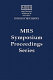 Optical microstructural characterization of semiconductors : symposium held November 29-30, 1999, Boston, Massachusetts, USA [at the 1999 MRS fall meeting] /