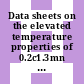 Data sheets on the elevated temperature properties of 0.2c1.3mn silicon killed steel tubes for boilers and heat exchangers.