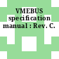VMEBUS specification manual : Rev. C.