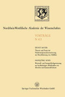 Vorträge / Nordrhein-Westfälische Akademie der Wissenschaften Natur-, Ingenieur- und Wirtschaftswissenschaften. 413