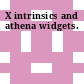 X intrinsics and athena widgets.