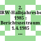 2. IRW-Halbjahresbericht 1985 : Berichtszeitraum 1.4.1985 - 30.9.1985 [E-Book]