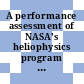 A performance assessment of NASA's heliophysics program / [E-Book]