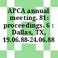 APCA annual meeting. 81: proceedings. 6 : Dallas, TX, 19.06.88-24.06.88