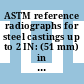 ASTM reference radiographs for steel castings up to 2 IN: (51 mm) in thickness. vol. 0002 : 1-MV x-rays and iridium-192 radiation