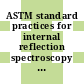ASTM standard practices for internal reflection spectroscopy e 0573-81.