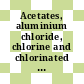 Acetates, aluminium chloride, chlorine and chlorinated water, fluorides, potassium hydroxide, steam, sulfonic acids.