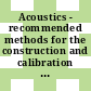 Acoustics - recommended methods for the construction and calibration of speech intelligibility tests : Rev. of document 43/1 n 270. second draft proposal.