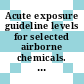Acute exposure guideline levels for selected airborne chemicals. Volume 10 / [E-Book]