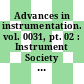 Advances in instrumentation. vol. 0031, pt. 02 : Instrument Society of America annual conference 0031: proceedings : Houston, TX, 11.10.76-14.10.76