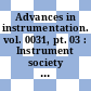 Advances in instrumentation. vol. 0031, pt. 03 : Instrument society of america annual conference 0031: proceedings : Houston, TX, 11.10.76-14.10.76