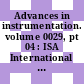Advances in instrumentation. volume 0029, pt 04 : ISA International Instrumentation Automation Conference: proceedings : New-York, NY, 28.10.74-31.10.74