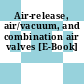 Air-release, air/vacuum, and combination air valves [E-Book]