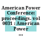 American Power Conference: proceedings. vol 0031 : American Power Conference: annual meeting. 0031 : Chicago, IL, 22.04.69-24.04.69.