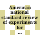 American national standard review of experiments for research reactors /