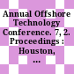 Annual Offshore Technology Conference. 7, 2. Proceedings : Houston, TX, 05.05.75-08.05.75