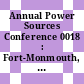 Annual Power Sources Conference 0018 : Fort-Monmouth, NJ, 19.05.64-21.05.64 : Proceedings.