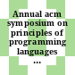Annual acm symposium on principles of programming languages 0005: conference record : Tucson, AZ, 23.01.78-25.01.78.