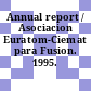 Annual report / Asociacion Euratom-Ciemat para Fusion. 1995.
