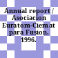 Annual report / Asociacion Euratom-Ciemat para Fusion. 1996.