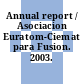 Annual report / Asociacion Euratom-Ciemat para Fusion. 2003.