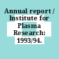 Annual report / Institute for Plasma Research: 1993/94.