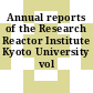 Annual reports of the Research Reactor Institute Kyoto University vol 0026.