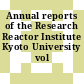 Annual reports of the Research Reactor Institute Kyoto University vol 0028.