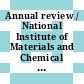 Annual review / National Institute of Materials and Chemical Research. 1998.