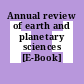 Annual review of earth and planetary sciences [E-Book]