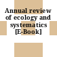 Annual review of ecology and systematics [E-Book]