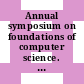 Annual symposium on foundations of computer science. 26 : Portland, OR, 21.10.85-23.10.85.