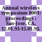Annual wireless symposium 0001: proceedings : San-Jose, CA, 12.01.93-15.01.93.