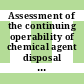 Assessment of the continuing operability of chemical agent disposal facilities and equipment / [E-Book]