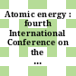 Atomic energy : fourth International Conference on the Peaceful Uses of Atomic Energy Geneva, 6 to16 September 1971 : Guide to the exhibition
