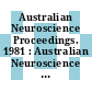 Australian Neuroscience Proceedings. 1981 : Australian Neuroscience Society : meeting. 0002 : Sydney, 15.02.81-17.02.81.