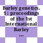 Barley genetics. 1 : proceedings of the 1st International Barley Genetics Symposium : Wageningen 26 - 31 August 1963.