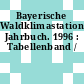 Bayerische Waldklimastationen Jahrbuch. 1996 : Tabellenband /