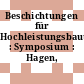 Beschichtungen für Hochleistungsbauteile : Symposium : Hagen, 06.11.1986-07.11.1986