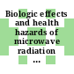 Biologic effects and health hazards of microwave radiation : Proceedings of an international symposium, Warsaw, 15.-18.10.1973.
