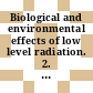 Biological and environmental effects of low level radiation. 2. Biological effects of low level radiation pertinent to protection of man and his environment : proceedings of a symposium : Chicago, IL, 03.11.75-07.11.75
