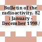 Bulletin of the radioactivity. 82 : January - December 1998 /
