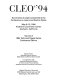 CLEO 94: summaries of papers : Conference on lasers and electrooptics: summaries of papers : Anaheim, CA, 08.05.94-13.05.94