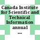 Canada Institute for Scientific and Technical Information annual report 1982/83.