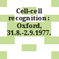 Cell-cell recognition : Oxford, 31.8.-2.9.1977.