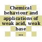 Chemical behaviour and applications of weak acid, weak base and chelating ion exchangers: seminar : Papers : Bombay, 22.02.84-23.02.84.