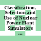 Classification, Selection and Use of Nuclear Power Plant Simulators for Education and Training [E-Book]
