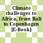 Climate challenges to Africa, from Bali to Copenhagen [E-Book] /
