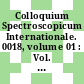 Colloquium Spectroscopicum Internationale. 0018, volume 01 : Vol. 1: conferences - tables rondes. Communications no 2 a 48 : Grenoble, 15.09.75-19.09.75